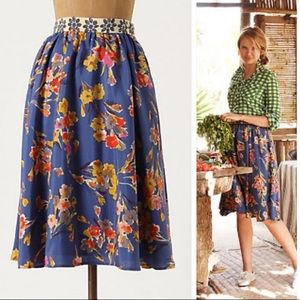 Anthropologie Edme & Esyllte Midi Skirt, Size 6